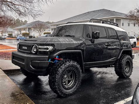 Black Lifted Toyota FJ Cruiser Off Road build With Long Travel Suspension