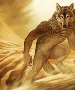 Desert Wolf Paint by numbers - Numeral Paint Kit