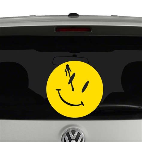 Watchmen Comedian Smiley Face Pin Blood Vinyl Decal Sticker