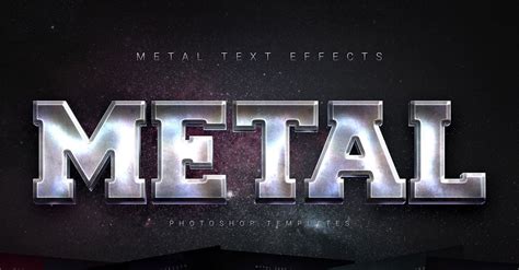 Metal Text Effects - Photoshop Templates - TemplateMonster