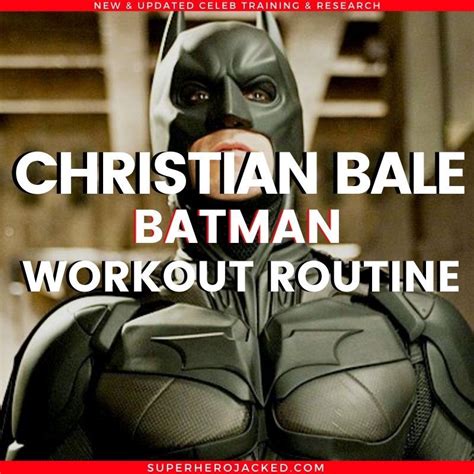 Christian Bale Batman Workout: How Bale became The Dark Knight! in 2022 ...