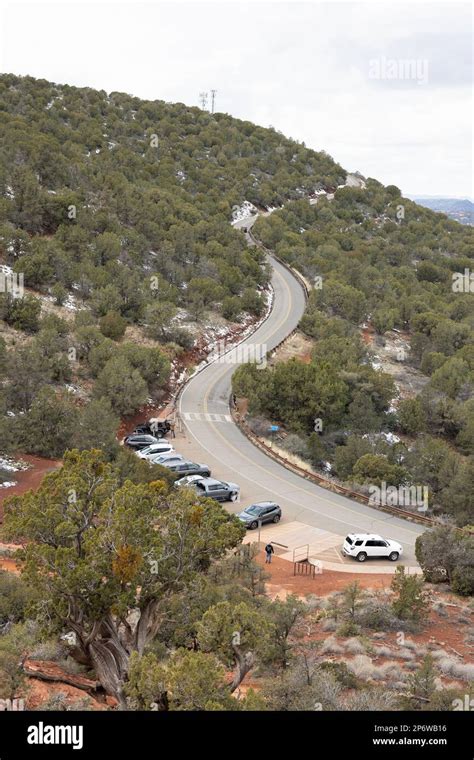 The parking lot at the Sedona Airport Mesa in Sedona, Arizona Stock Photo - Alamy