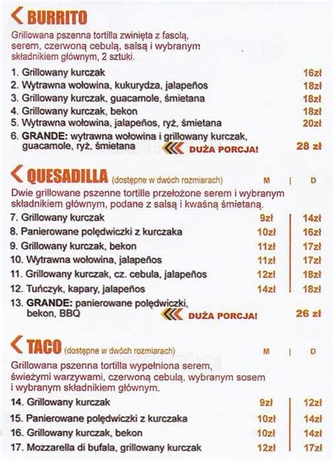 Taco Box Menu, Menu untuk Taco Box, Ursus, Warszawa - Gastronauci/Zomato