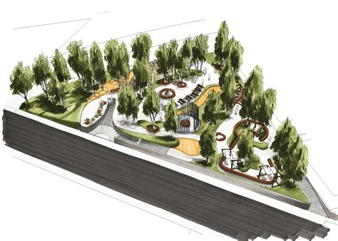 Concept sketches for a park :: Behance