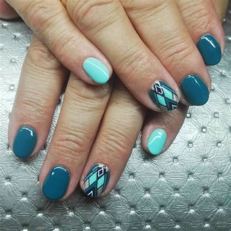 70 Geometric Pattern Nail Designs That You Will Love To Try - Blurmark