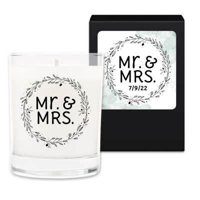 Mr. & Mrs. - Personalized Wedding Candle | Brighten the Occasion