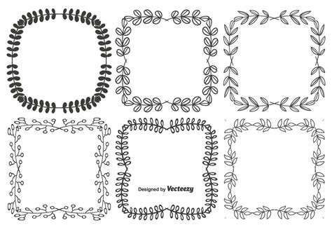 Decorative Vector Frame Set 105139 Vector Art at Vecteezy