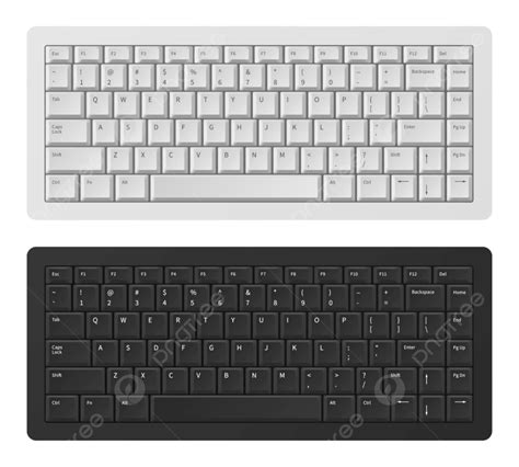 Pc Keyboard Vector PNG Images, Laptop Keyboard White Black Pc, Web ...