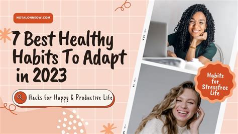 7 Best Healthy Habits To Adapt in 2023 - Life Hacks