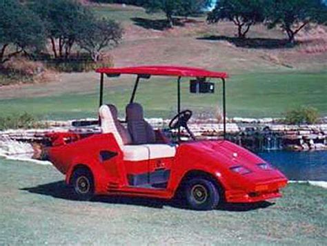 These Lamborghini Countach Mods Went Too Far | Custom golf carts, Golf ...