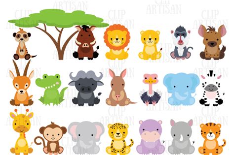 Free Printable Baby Jungle Animals