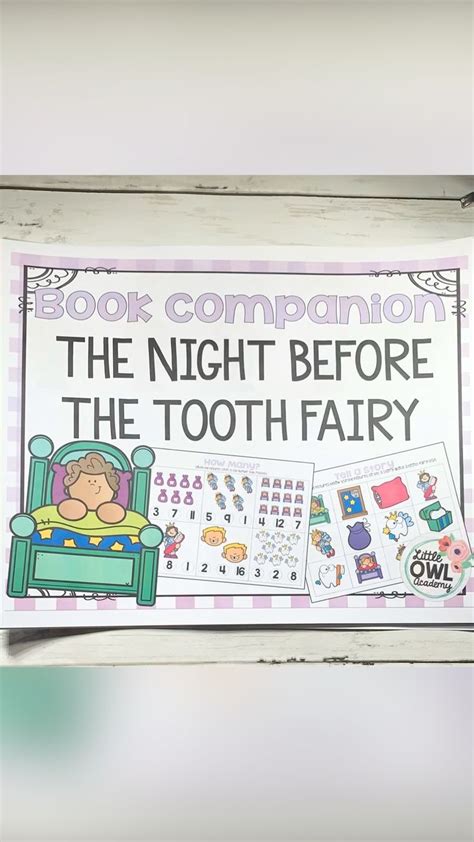 The Night Before the Tooth Fairy Book Companion | Preschool books ...