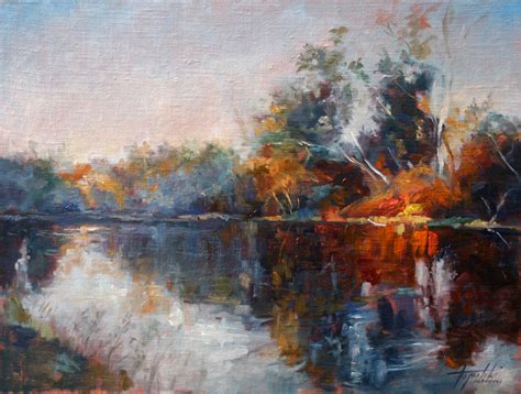 River Reflections – Landscape Oil painting - Fine Arts Gallery - Original fine Art Oil Paintings ...