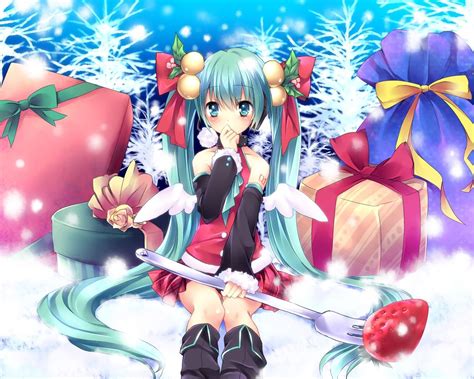 Christmas Miku Wallpapers - Wallpaper Cave