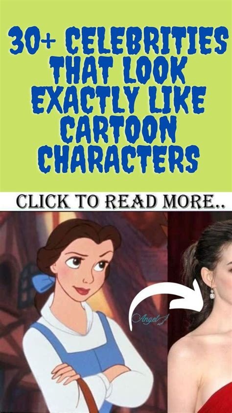 30 celebrities that look exactly like cartoon characters – Artofit