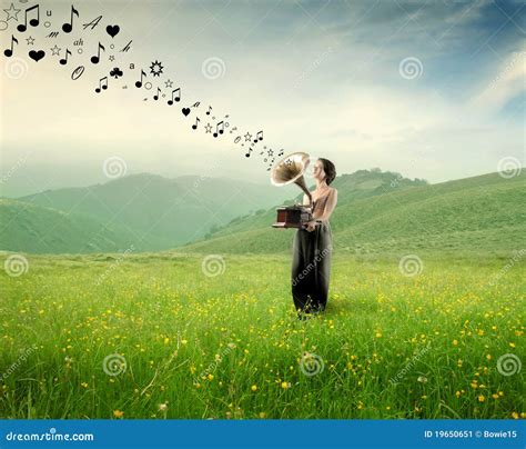 Music in the nature stock image. Image of note, caucasian - 19650651