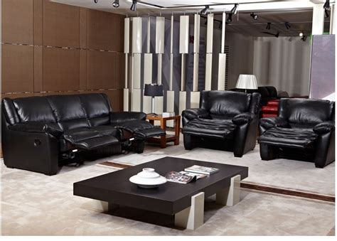 Black Leather Lounge Suite | Crazy Sales