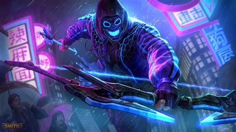 Smite Neon Hero Wallpaper,HD Games Wallpapers,4k Wallpapers,Images,Backgrounds,Photos and Pictures