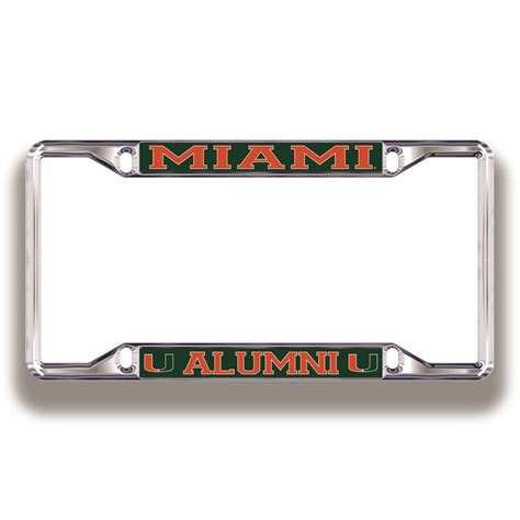 Miami Hurricanes License Plate Frame Alumni 23704