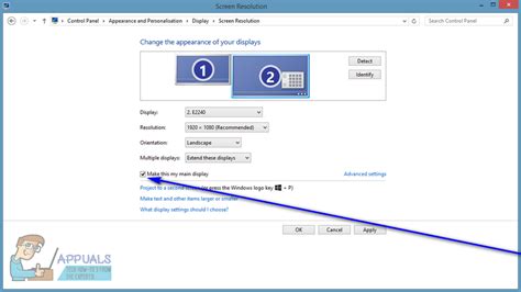 How to Change the Primary Monitor on Windows 10 - Appuals.com