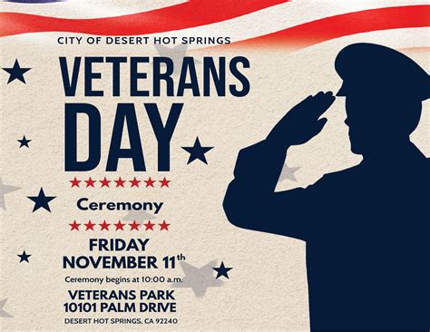 Veterans Day Ceremony - Desert Hot Springs, CA