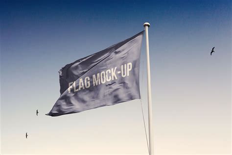 Free Realistic Flag Mockup