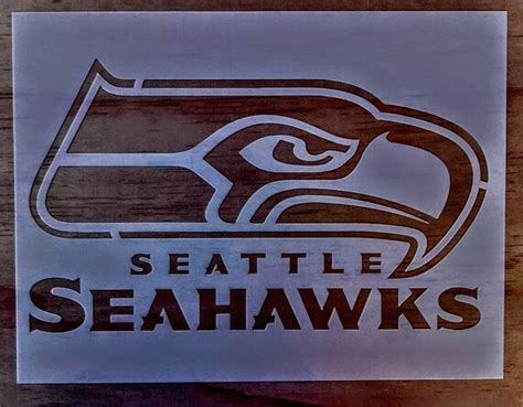 Seahawks Stencil 9x12 - Etsy