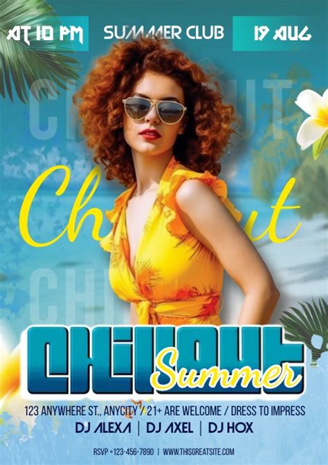 Chillout Summer Party Template | PosterMyWall