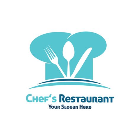 chef restaurant logo design vector free download