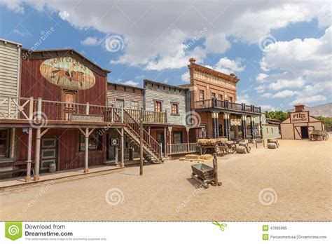 old west style architecture | Far West Stock Photo - Image: 47665985 | Old west town, Old west ...