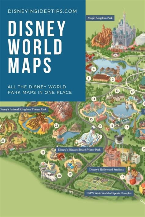 every official disney world map all in one place disney trippers ...