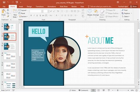 Your Resume Animated PowerPoint Template