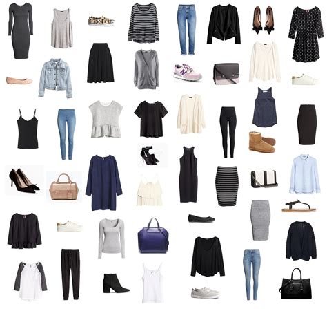 33 piece of clothing, 12 pair of shoes, 5 bags | Fashion capsule wardrobe, Capsual wardrobe ...