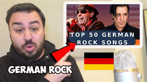 British Reaction To Top 50 German Rock Songs (Best German Rock Music) - YouTube