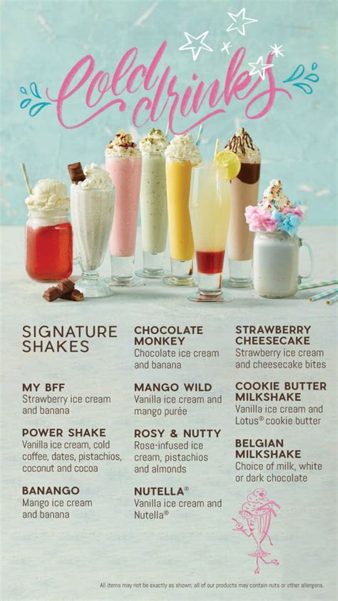 Dessert Only Menu – D Spot Dessert Café