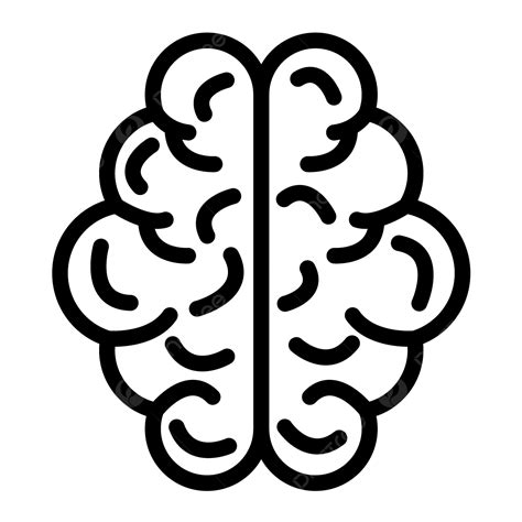 Human Brain Vector Icon Design Illustration, Human Brain, Human, Brain PNG and Vector with ...