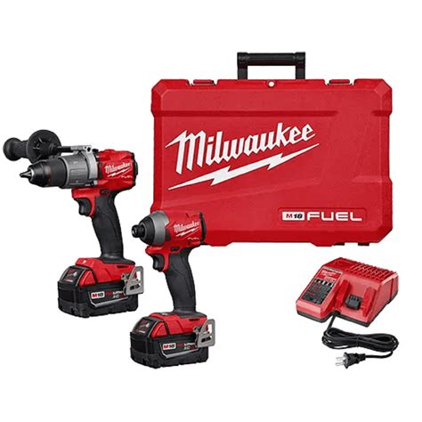 Milwaukee M18 Hammer Drill & Impact Driver Combo Set Tool Kit 3610-22CT ...