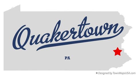 Map of Quakertown, PA, Pennsylvania