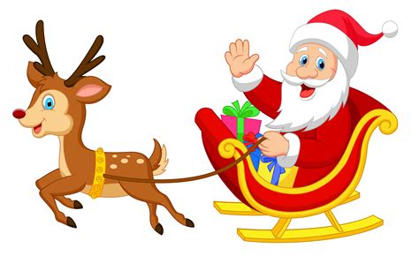 Santa Sleigh Clipart at GetDrawings | Free download