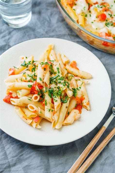 Easy Penne Pasta Bake With Tomatoes and Cheese Recipe