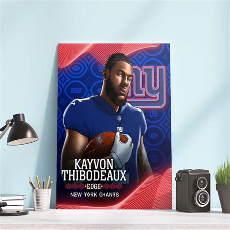 Kayvon Thibodeaux to New York Giants NFL Draft Poster Canvas - REVER LAVIE