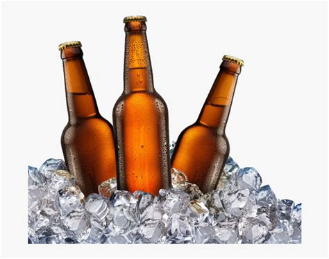 Beer Bottles On Ice Png - Cold Beer Bottle Png, Transparent Png - kindpng