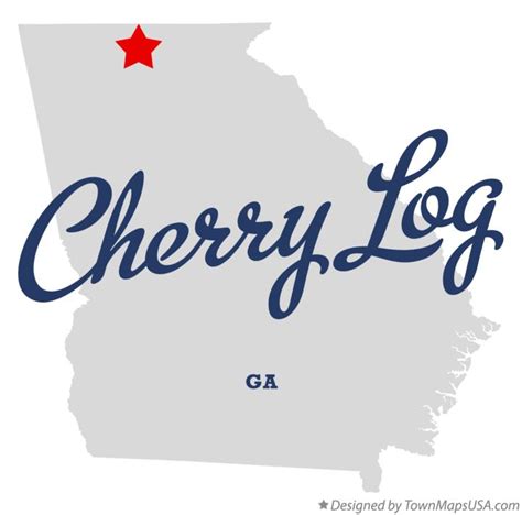 Map of Cherry Log, GA, Georgia