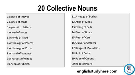 Collective Nouns English