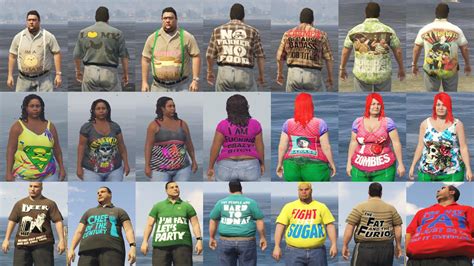 Fat Peds T-Shirt Pack - GTA5-Mods.com