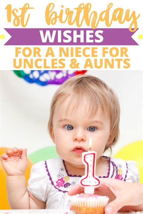 1st Birthday Wishes For Niece from Uncles and Aunts | Niece birthday wishes, 1st birthday wishes ...