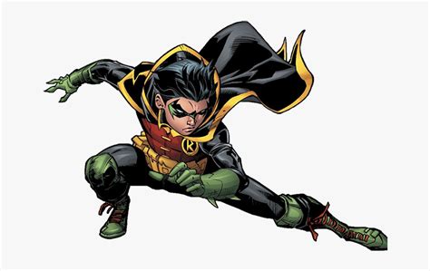 Transparent Damian Wayne Png - Rebirth Damian Wayne Robin, Png Download - kindpng