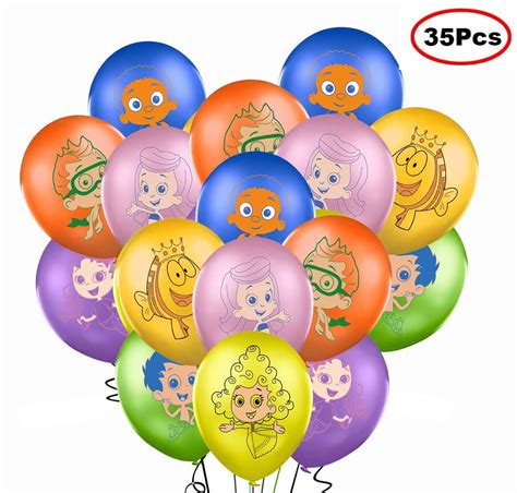 Buy 32PCS Bubble Guppies Balloons - Bubble Guppies Inspired Party Supplies - 12" Latex Balloons ...