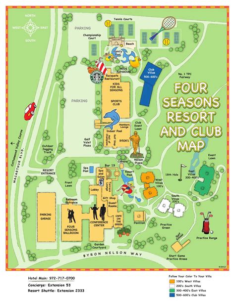 Four Seasons Dallas Resort Map by The Las Colinas Resort, Dallas - Issuu