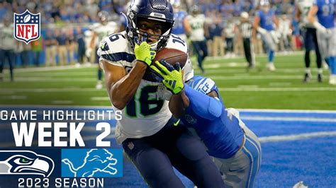 Seattle Seahawks vs. Detroit Lions | 2023 Week 2 Game Highlights